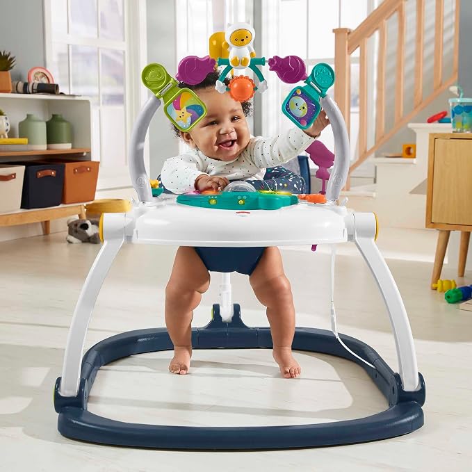 Fisher-Price Jumperoo Baby Bouncer and Activity Center -Astro Kitty SpaceSaver