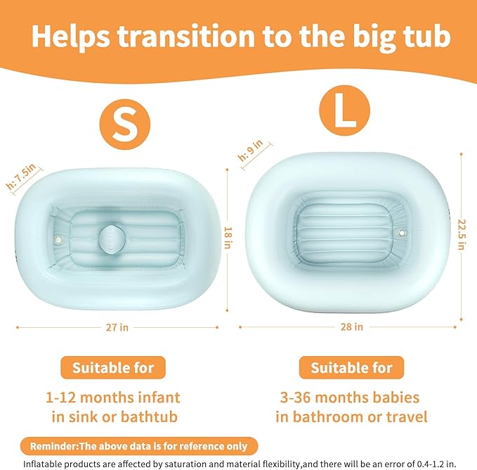 Inflatable Baby Bathtub - Size S