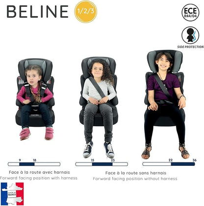 Nania BELINE Child car seat, Group 1/2/3 (9-36kg) - Beline Black