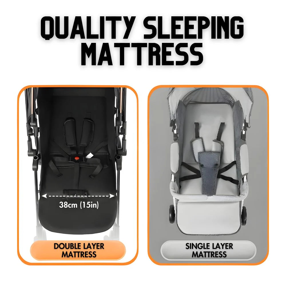 NimbleNest Lightweight Stroller - Royal Khaki