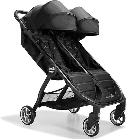 Baby Jogger City Tour 2 Double Travel Pushchair - Pitch Black