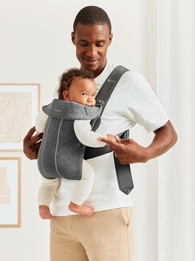 BabyBjörn Baby Carrier Mini 3D Jersey - Dark grey