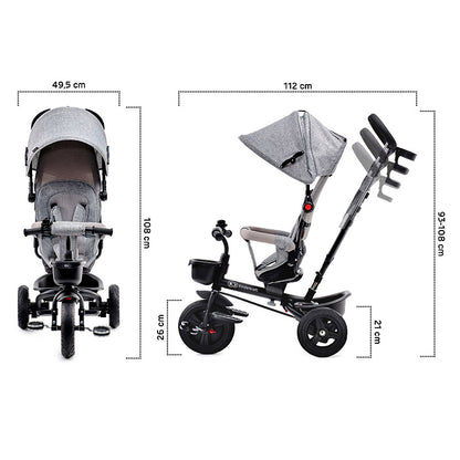 Kinderkraft AVEO Tricycle - Light Gray