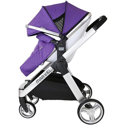 Isafe Marvel 2 in 1 Pram - Monaco Maroon