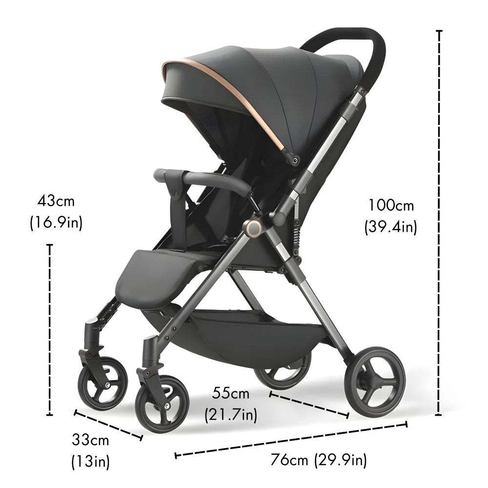 NimbleNest Lightweight Stroller - Royal Khaki