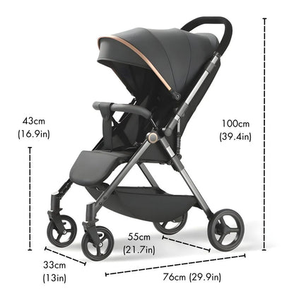 NimbleNest Lightweight Stroller - Royal Khaki
