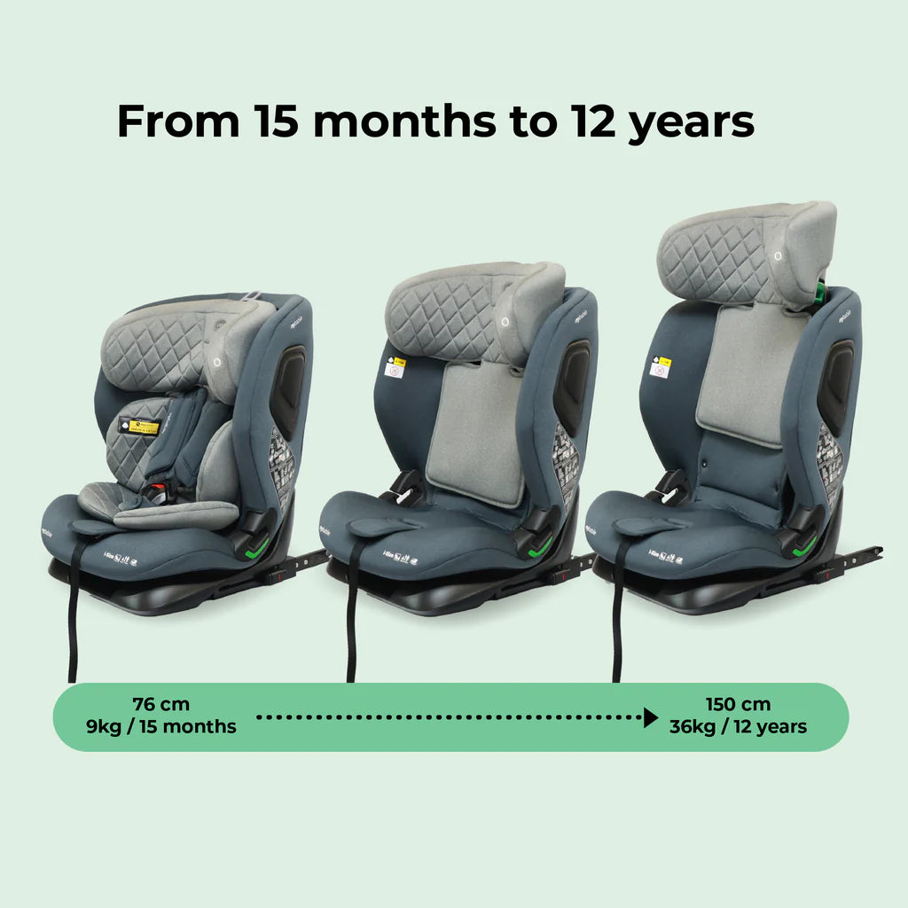 My Babiie MBCS123 i-Size (76-150cm) Car Seat - Slate Blue