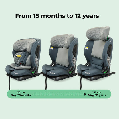 My Babiie MBCS123 i-Size (76-150cm) Car Seat - Slate Blue