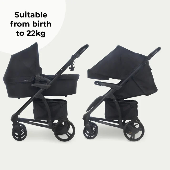 My Babiie MB200i Travel System with i-Size Car Seat – Black Leopard