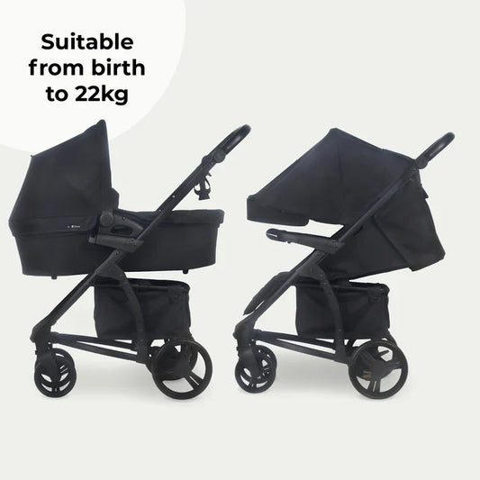 My Babiie MB200i Travel System with i-Size Car Seat – Black Leopard