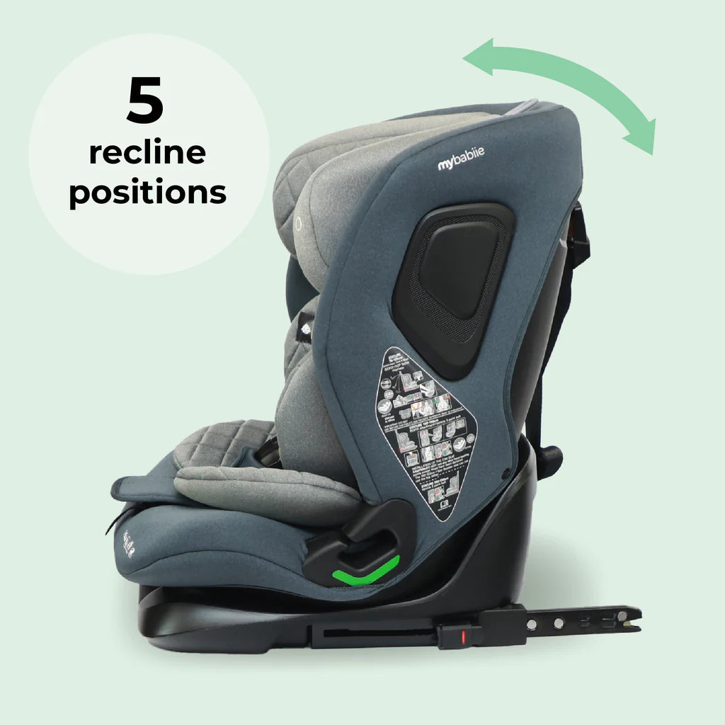 My Babiie MBCS123 i-Size (76-150cm) Car Seat - Slate Blue