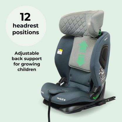 My Babiie MBCS123 i-Size (76-150cm) Car Seat - Slate Blue