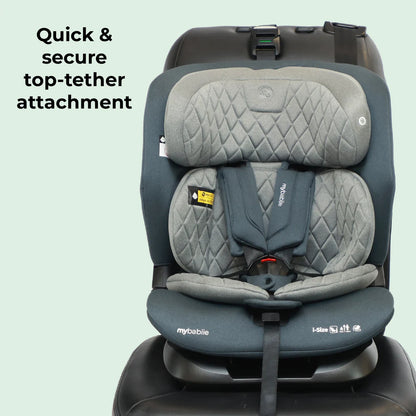 My Babiie MBCS123 i-Size (76-150cm) Car Seat - Slate Blue