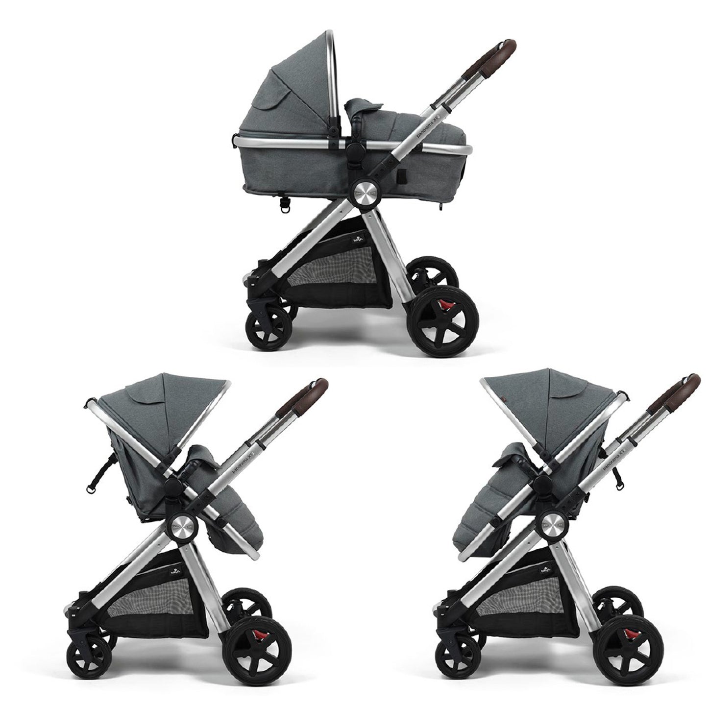 Babylo Panorama XT 3 in 1 travel system – Grey Melange