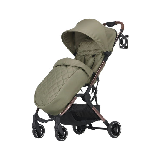 DIDOFY ASTER 2 2-IN-1 STROLLER BUNDLE | ULTRA-COMPACT TRAVEL SYSTEM WITH CARRYCOT - OLIVE