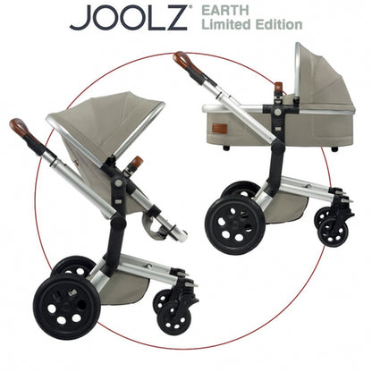 Joolz Day Earth - Elephant Grey - Travel System Pram + Pushcair