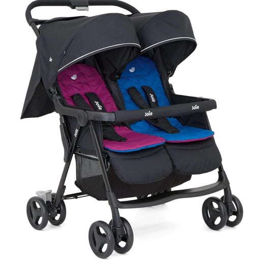 Joie Aire Twin Stroller - Rosy / Sea