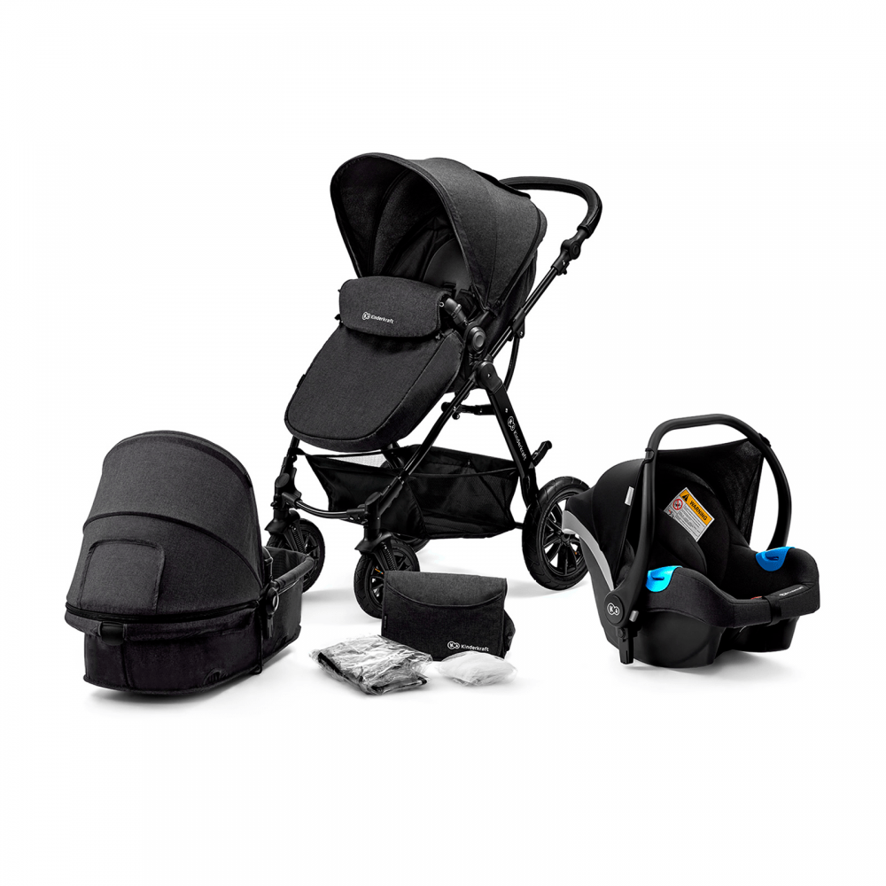 Kinderkraft Moov CT 3in1 + Car Seat - Black