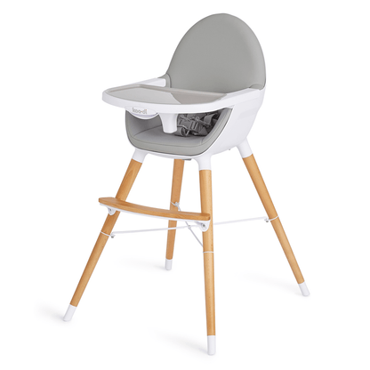 Koo-Di Duo Wooden Highchair – Grey and Beech