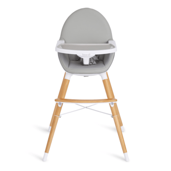 Koo-Di Duo Wooden Highchair – Grey and Beech