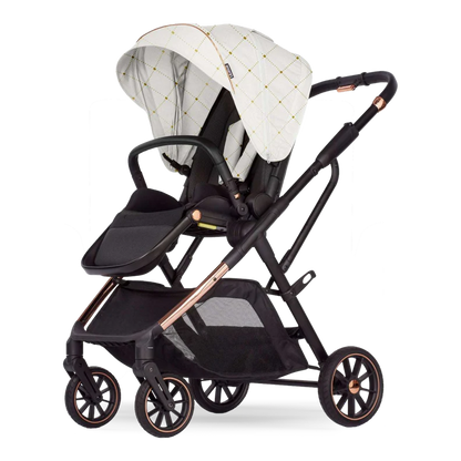 Lejoux+ Baby Pram Stroller Pushchair 0 Months + - Limited Edition White