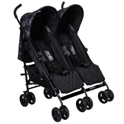 My Babiie MB11 Dani Dyer Geo Twin Stroller – “Cherish” Black