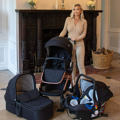 My Babiie 3-in-1 Travel System Billie Faiers Rose Gold & Black