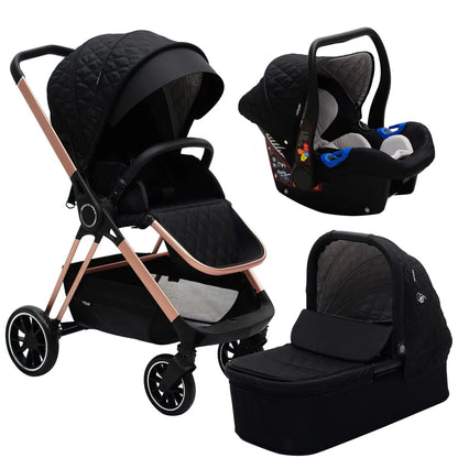 My Babiie 3-in-1 Travel System Billie Faiers Rose Gold & Black