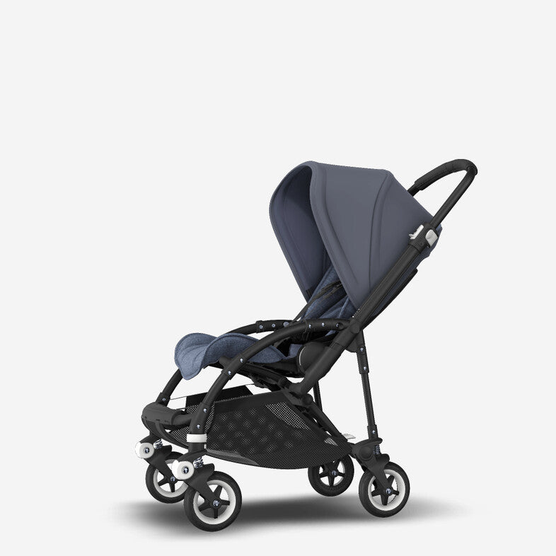 Bugaboo Bee 5 2 in 1 Black Chassis - Steel blue
