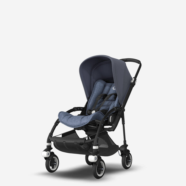 Bugaboo Bee 5 2 in 1 Black Chassis - Steel blue