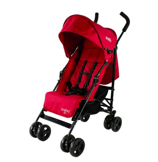 Red Kite Push Me Quatro Lightweight Stroller - Crimson