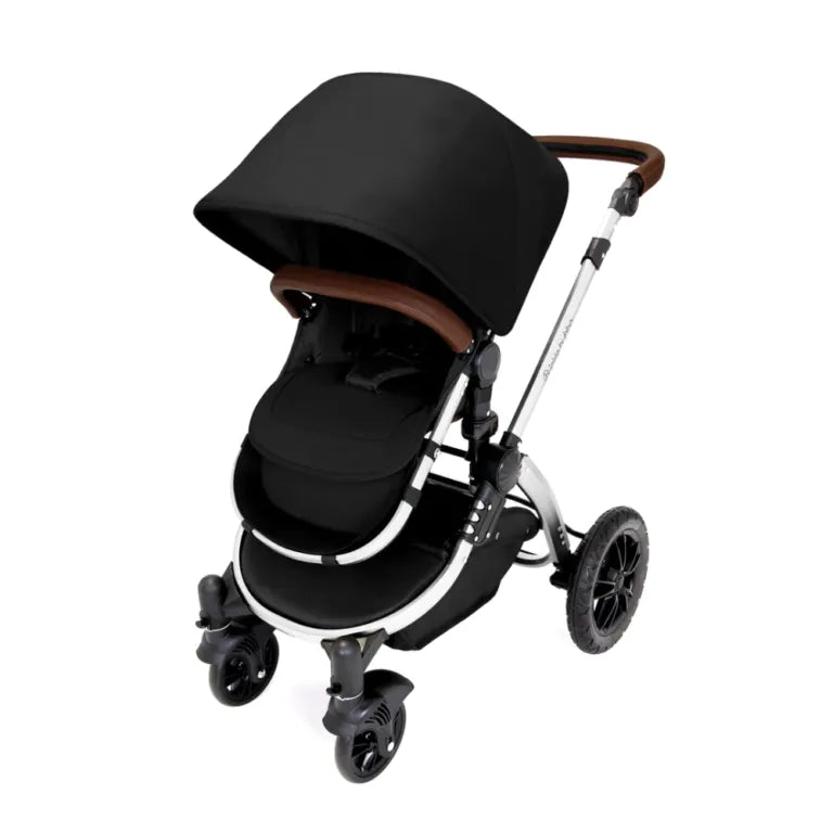 Ickle Bubba Stomp V4 All in One Travel System with ISOFIX Base – Midnight Chrome