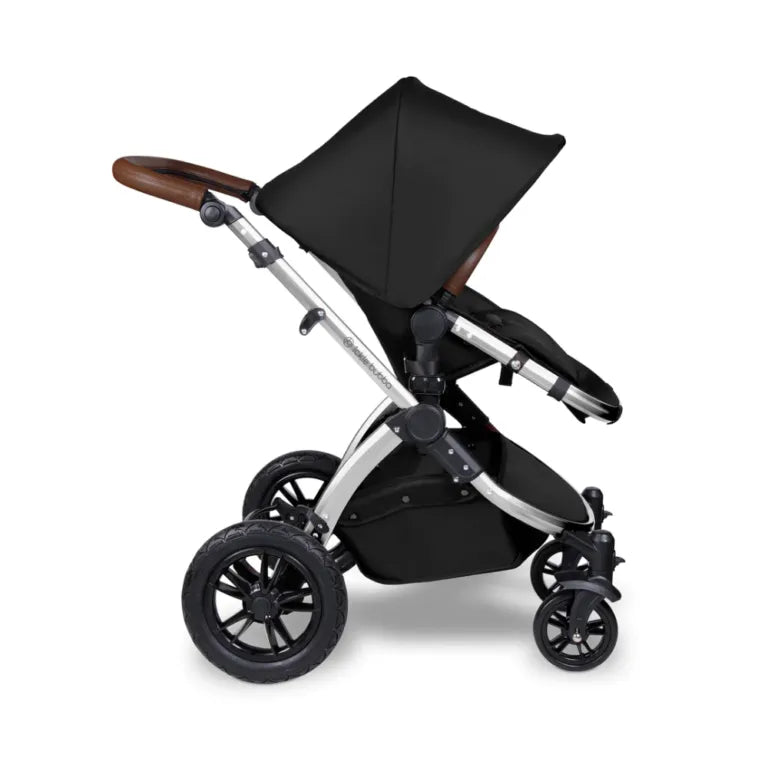 Ickle Bubba Stomp V4 All in One Travel System with ISOFIX Base – Midnight Chrome