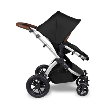 Ickle Bubba Stomp V4 All in One Travel System with ISOFIX Base – Midnight Chrome
