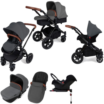 Ickle bubba Stomp V3 Black 2 in 1 Travel System - Graphite Grey