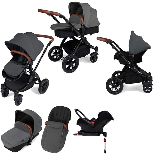 Ickle bubba Stomp V3 Black 2 in 1 Travel System - Graphite Grey
