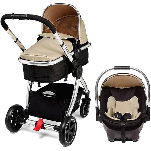 Mothercare 4-Wheel Journey Travel System - Sand/Chrome