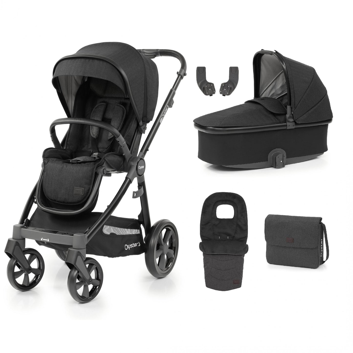 Babystyle Oyster 3 Luxury Maxi Cosi Cabriofix Bundle -Caviar/Noir