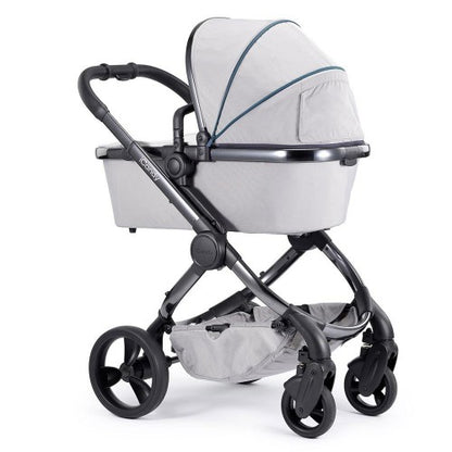 iCandy Peach 5 Pushchair and Carrycot - Dove on Chrome Chassis