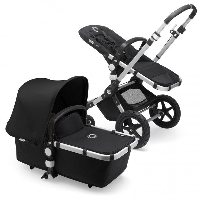 Bugaboo Cameleon 2 Stroller & Carrycot - Black on Silver Chassis