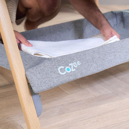 CoZee Bedside Crib - Charcoal