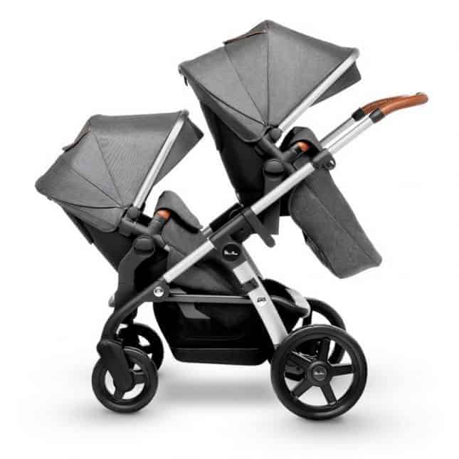 Silver Cross Wave 2 in 1 Double Pram & Pushchair – Granite