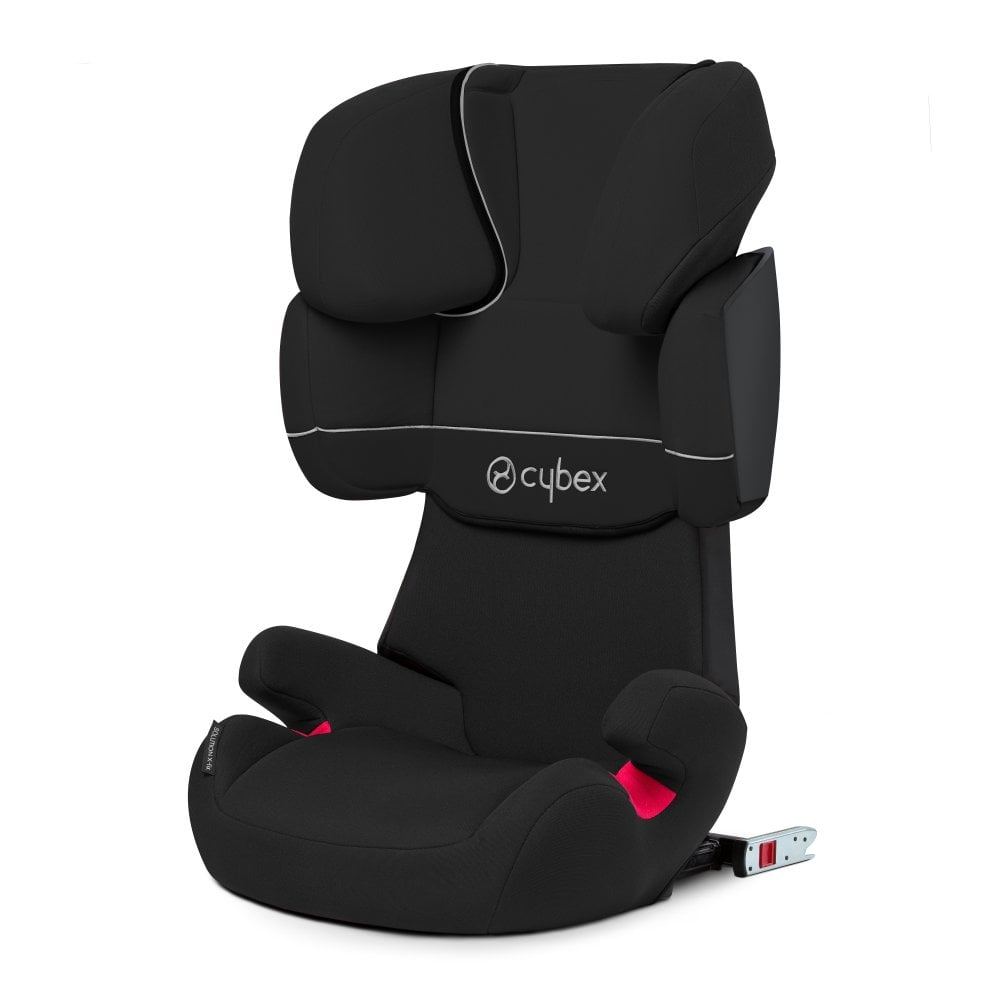CYBEX Solution X-Fix Highback Booster Car Seat - Pure Black