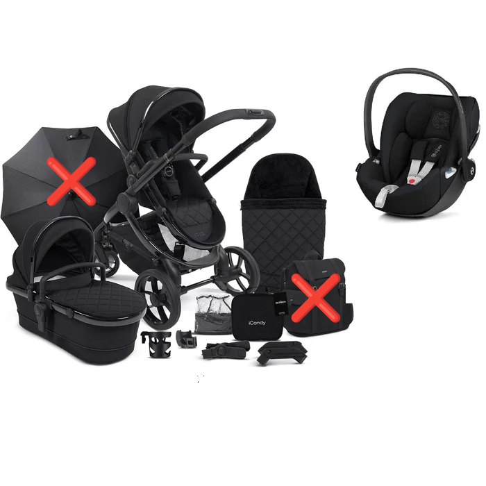 iCandy Peach 7 Designer Collection, (Cloud T) Complete Travel System - Cerium