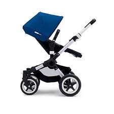Bugaboo Buffalo Classic+ Pushchair - Blue on Silver Chassis