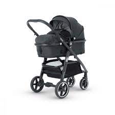MiniUno Toura 2 in 1 Pram & Pushchair System – Black Herringbone
