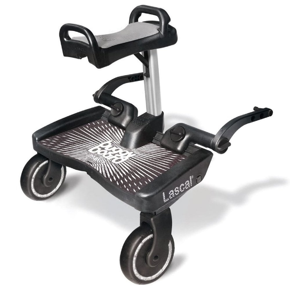 LASCAL BuggyBoard Maxi Plus - Black & Grey Saddle