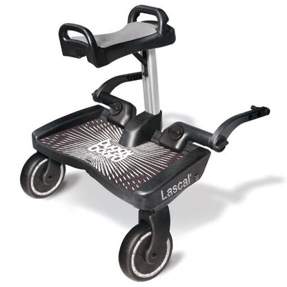 LASCAL BuggyBoard Maxi Plus - Black & Grey Saddle