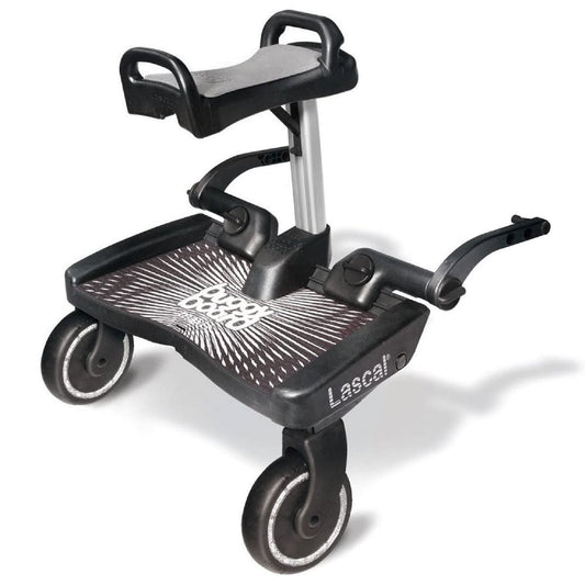 LASCAL BuggyBoard Maxi Plus - Black & Grey Saddle