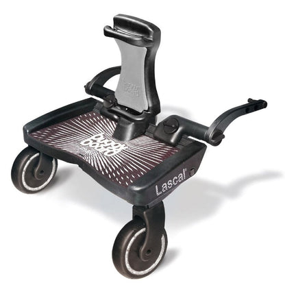 LASCAL BuggyBoard Maxi Plus - Black & Grey Saddle